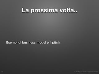 Analisi del valore e business model (vers. 2015)