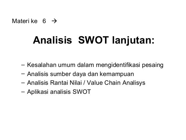 5 Analisis Swot R2