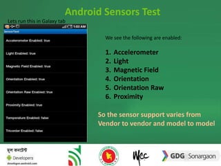 Android Sensor | PPTX