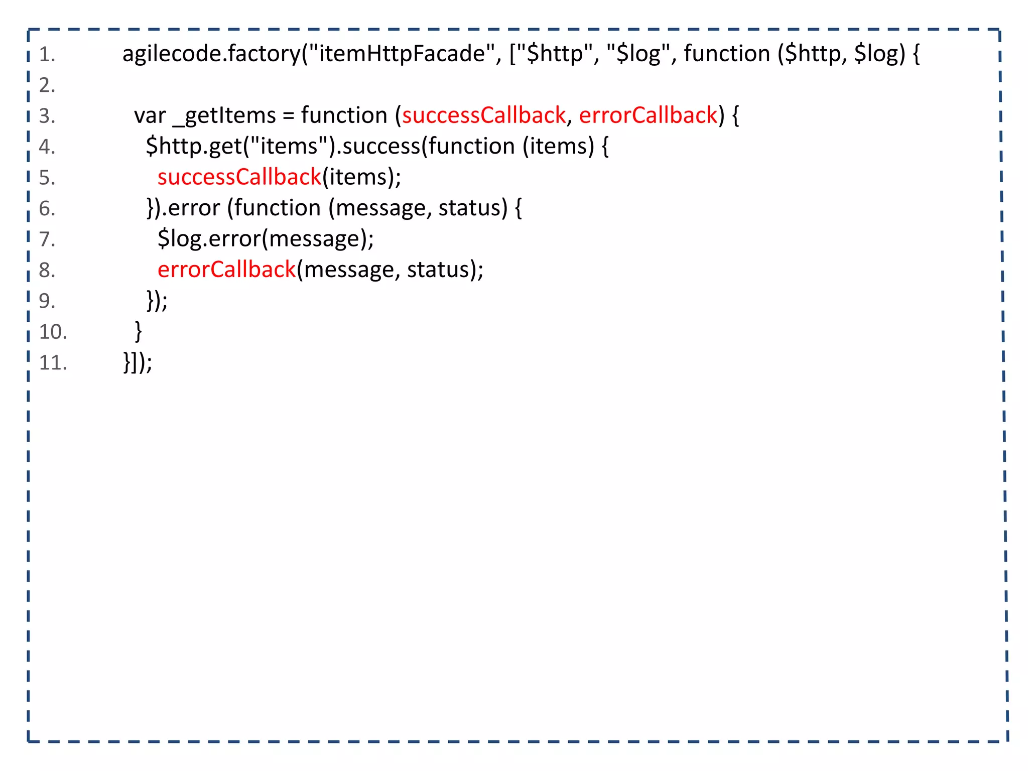 1. <body ng-controller="listaTelefonicaCtrl"> 2. <h1>{{titulo}}</h1> 3. <table ng-show="contatos.length > 0"> 4. <tr> 5. <th></th><th>Nome</th><th>Telefone</th><th>Operadora</th> 6. </tr> 7. <tr ng-class="{selecionado: contato.selecionado}" ng-repeat="contato in contatos"> 8. <td><input type="checkbox" ng-model="contato.selecionado"/></td> 9. <td>{{contato.nome}}</td> 10. <td>{{contato.telefone}}<td/> 11. <td>{{contato.operadora}}</td> 12. </tr> 13. </table> 14. <form name="contatoForm"> 15. <input type="text" ng-model="contato.nome" placeholder="Nome" ng-required="true"/> 16. <input type="text" ng-model="contato.telefone" placeholder="Telefone" ng-required="true"/> 17. <select ng-model="contato.operadora" ng-options="operadora for operadora in operadoras"></select> 18. </form> 19. <button ng-click="adicionarContato(contato)" ng-disabled="!(contato.nome && contato.telefone)"> 20. Adicionar 21. </button> 22. </body> 23. </html> 