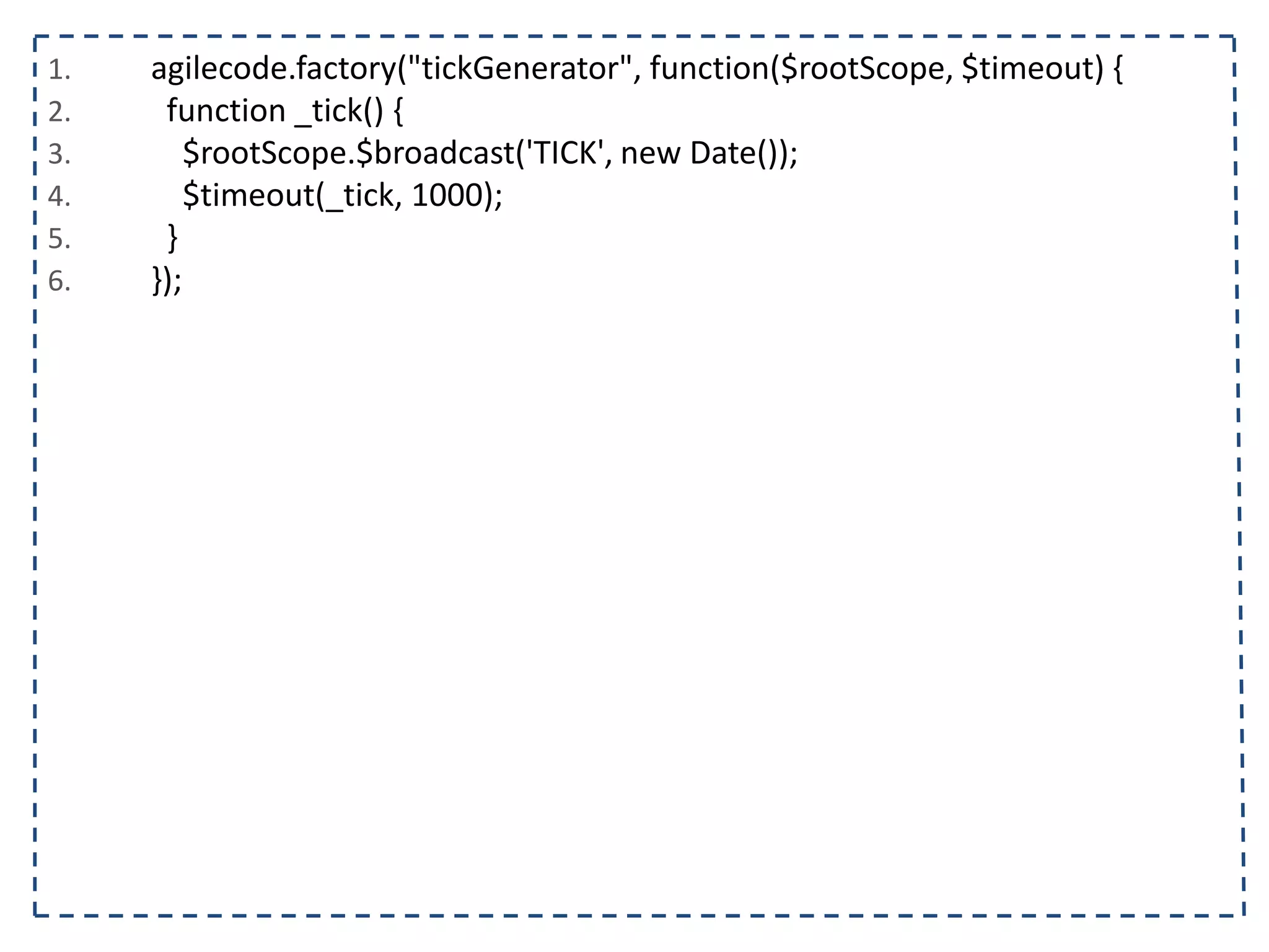 1. <body ng-controller="listaTelefonicaCtrl"> 2. <h1>{{titulo}}</h1> 3. <table ng-show="contatos.length > 0"> 4. <tr> 5. <th></th><th>Nome</th><th>Telefone</th><th>Operadora</th> 6. </tr> 7. <tr ng-class="{selecionado: contato.selecionado}" ng-repeat="contato in contatos"> 8. <td><input type="checkbox" ng-model="contato.selecionado"/></td> 9. <td>{{contato.nome}}</td> 10. <td>{{contato.telefone}}<td/> 11. <td>{{contato.operadora}}</td> 12. </tr> 13. </table> 14. <form name="contatoForm"> 15. <input type="text" ng-model="contato.nome" placeholder="Nome" name="nome" ng-required="true"/> 16. <input type="text" ng-model="contato.telefone" placeholder="Telefone" name="telefone" ng- required="true"/> 17. <select ng-model="contato.operadora" ng-options="operadora for operadora in operadoras"></select> 18. </form> 19. <span ng-hide="contatoForm.$valid">Por favor, preencha o nome e telefone!</span> 20. <button ng-click="adicionarContato(contato)" ng-disabled="contatoForm.$invalid"> 21. Adicionar 22. </button> 23. </body> 24. </html> 