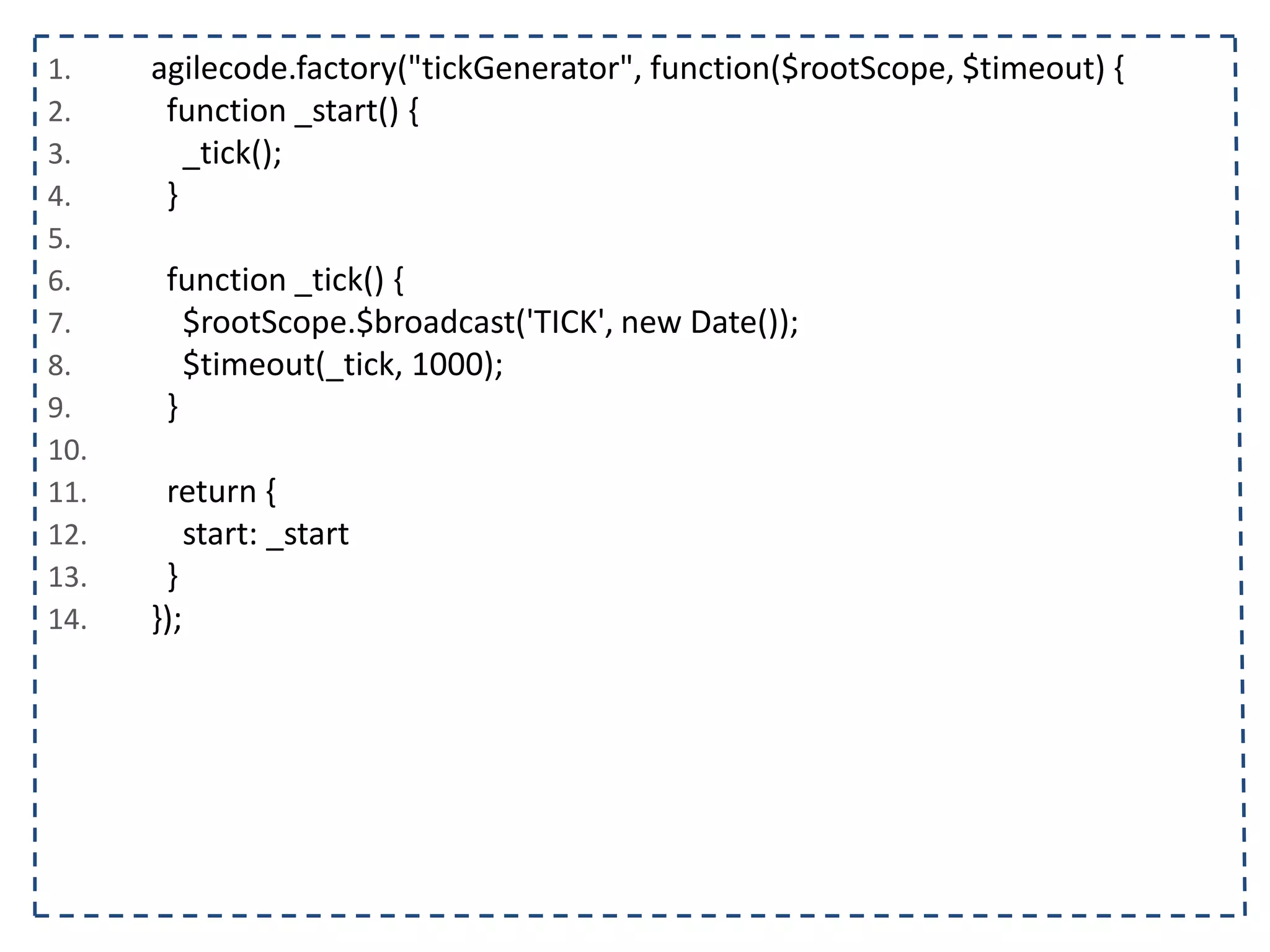1. <body ng-controller="listaTelefonicaCtrl"> 2. <h1>{{titulo}}</h1> 3. <table ng-show="contatos.length > 0"> 4. <tr> 5. <th></th><th>Nome</th><th>Telefone</th><th>Operadora</th> 6. </tr> 7. <tr ng-class="{selecionado: contato.selecionado}" ng-repeat="contato in contatos"> 8. <td><input type="checkbox" ng-model="contato.selecionado"/></td> 9. <td>{{contato.nome}}</td> 10. <td>{{contato.telefone}}<td/> 11. <td>{{contato.operadora}}</td> 12. </tr> 13. </table> 14. <form name="contatoForm"> 15. <input type="text" ng-model="contato.nome" placeholder="Nome" name="nome" ng-required="true"/> 16. <input type="text" ng-model="contato.telefone" placeholder="Telefone" name="telefone" ng- required="true"/> 17. <select ng-model="contato.operadora" ng-options="operadora for operadora in operadoras"></select> 18. </form> 19. <span ng-hide="contatoForm.$valid">Por favor, preencha o nome e telefone!</span> 20. <button ng-click="adicionarContato(contato)" ng-disabled="contatoForm.$invalid"> 21. Adicionar 22. </button> 23. </body> 24. </html> 