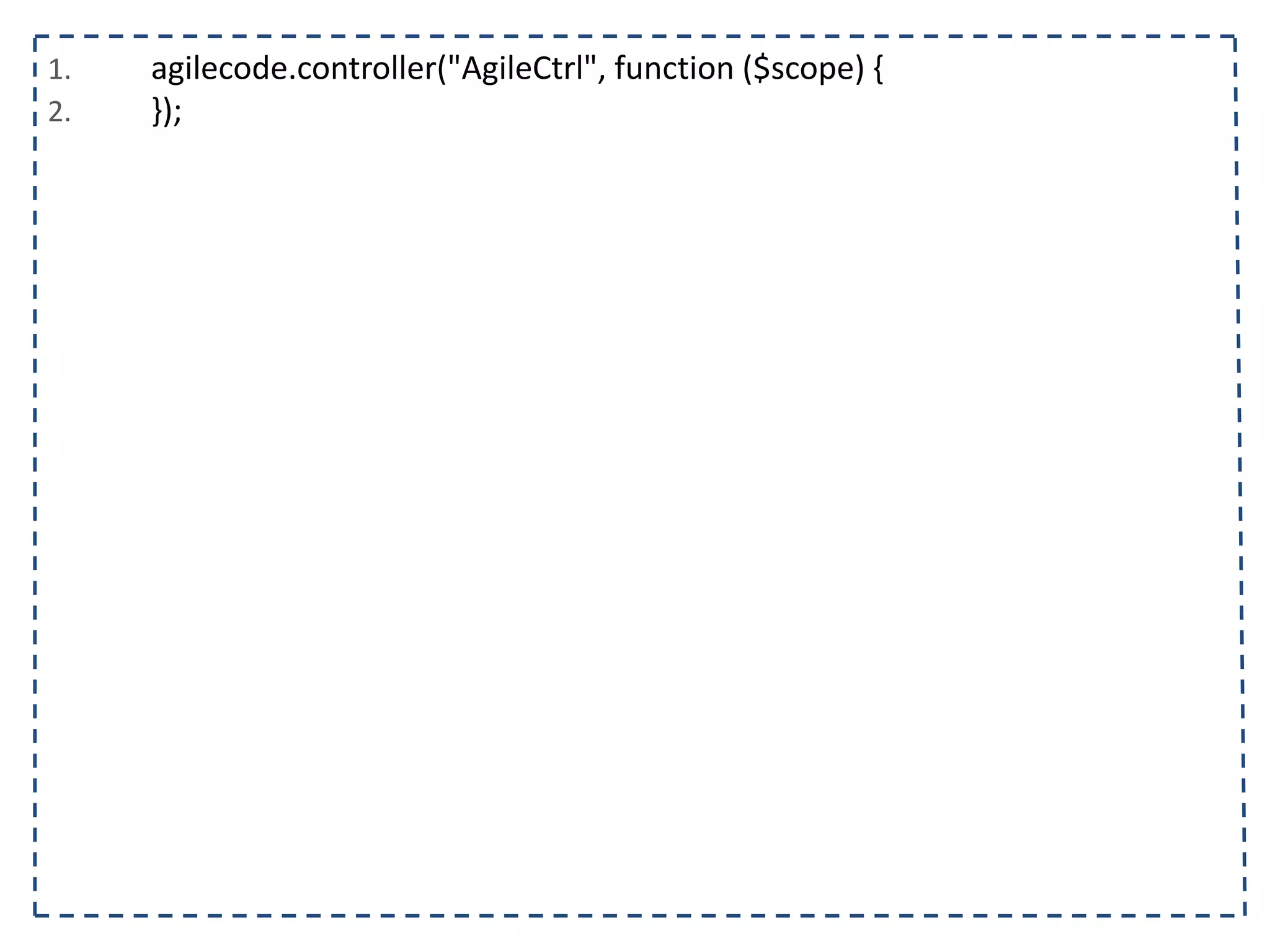 1. <body ng-controller="listaTelefonicaCtrl"> 2. <h1>{{titulo}}</h1> 3. <table ng-show="contatos.length > 0"> 4. <tr> 5. <th></th><th>Nome</th><th>Telefone</th><th>Operadora</th> 6. </tr> 7. <tr ng-class="{selecionado: contato.selecionado}" ng-repeat="contato in contatos"> 8. <td><input type="checkbox" ng-model="contato.selecionado"/></td> 9. <td>{{contato.nome}}</td> 10. <td>{{contato.telefone}}<td/> 11. <td>{{contato.operadora}}</td> 12. </tr> 13. </table> 14. <form name="contatoForm"> 15. <input type="text" ng-model="contato.nome" placeholder="Nome" name="nome" ng-required="true"/> 16. <input type="text" ng-model="contato.telefone" placeholder="Telefone" name="telefone" ng- required="true"/> 17. <select ng-model="contato.operadora" ng-options="operadora for operadora in operadoras"></select> 18. </form> 19. <span ng-hide="contatoForm.nome.$valid">Por favor, preencha o nome!</span> 20. <button ng-click="adicionarContato(contato)" ng-disabled="contatoForm.$invalid"> 21. Adicionar 22. </button> 23. </body> 24. </html> 