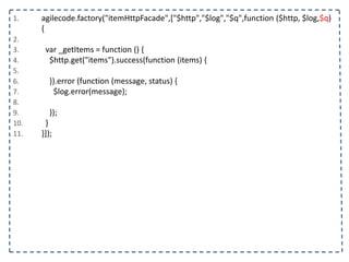 1. <body ng-controller="listaTelefonicaCtrl">
2. <h1>{{titulo}}</h1>
3. <table ng-show="contatos.length > 0">
4. <tr>
5. <th></th><th>Nome</th><th>Telefone</th><th>Operadora</th>
6. </tr>
7. <tr ng-class="{selecionado: contato.selecionado}" ng-repeat="contato in contatos">
8. <td><input type="checkbox" ng-model="contato.selecionado"/></td>
9. <td>{{contato.nome}}</td>
10. <td>{{contato.telefone}}<td/>
11. <td>{{contato.operadora}}</td>
12. </tr>
13. </table>
14. <form name="contatoForm">
15. <input type="text" ng-model="contato.nome" placeholder="Nome" ng-required="true"/>
16. <input type="text" ng-model="contato.telefone" placeholder="Telefone" ng-required="true"/>
17. <select ng-model="contato.operadora" ng-options="operadora for operadora in operadoras"></select>
18. </form>
19. <button ng-click="adicionarContato(contato)" ng-disabled="!(contato.nome && contato.telefone)">
20. Adicionar
21. </button>
22. </body>
23. </html>
 