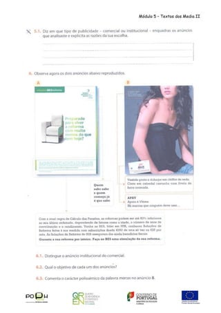 Módulo 5 – Textos dos Media II

 