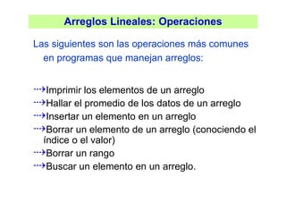 Explicacion de como usar e implementar arreglos en c++ | PDF