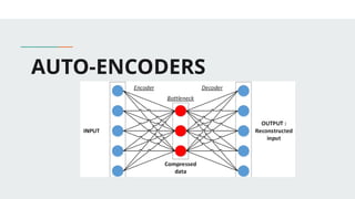 AUTO ENCODERS (Deep Learning fundamentals) | PPTX