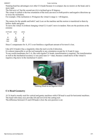 5 axis machining | PDF
