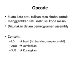 bahasa mesin dan bahasa assembly dalam mata kuliah elektonica | PPT