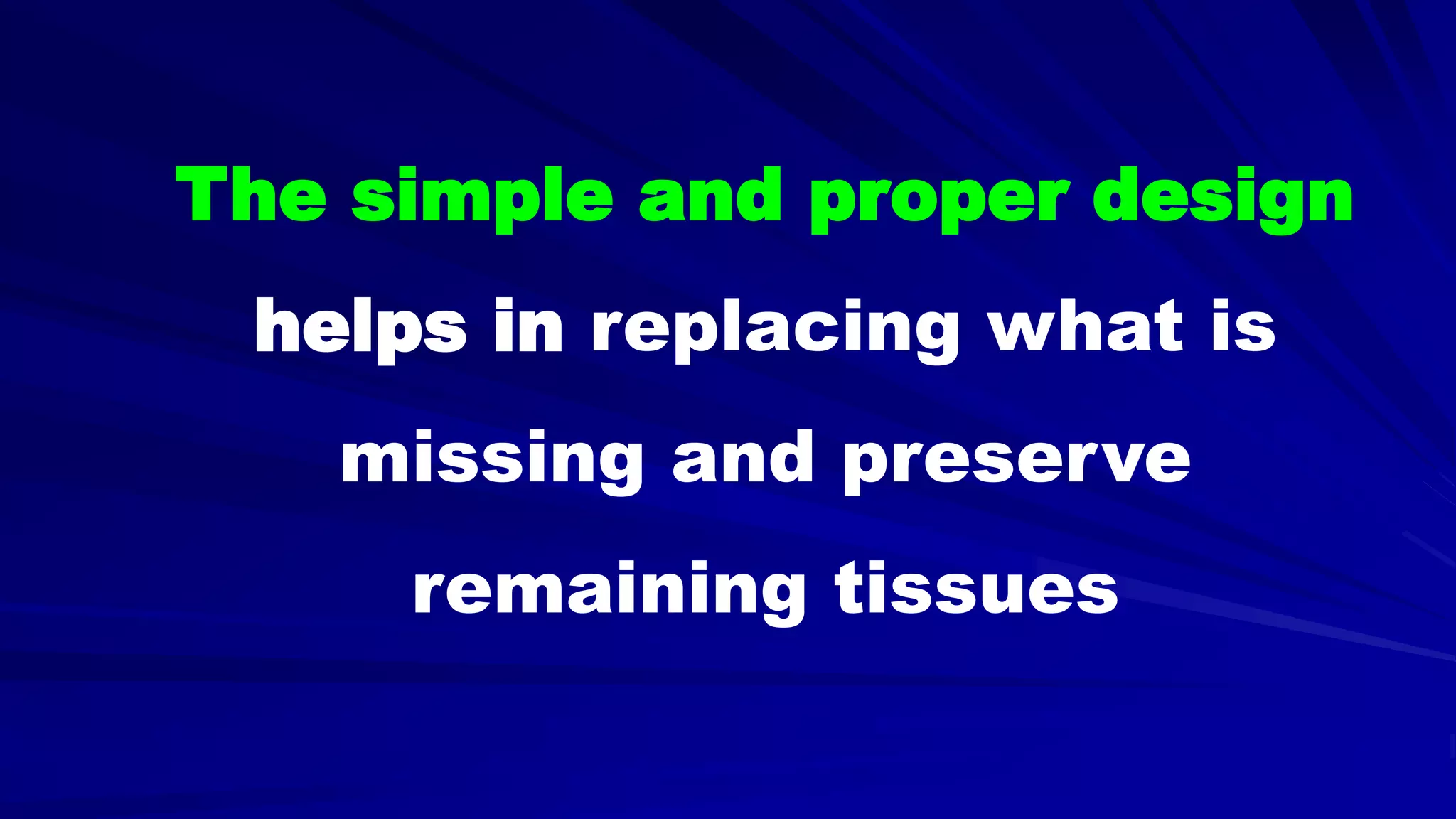 5- Basic principles for designing the removable partial denture (class i partial denture design)