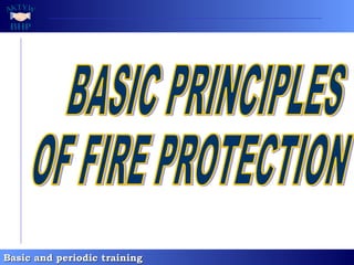 BASIC PRINCIPLES OF FIRE PROTECTION 