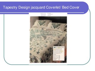 Tapestry Design jacquard Coverlet/ Bed Cover

 