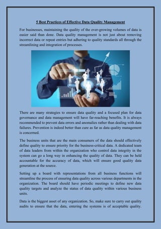 8 Key Data Quality Management Best Practices For B2B Businesses – JQMCLV