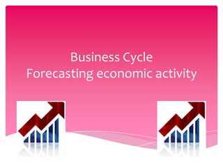 Business Cycle
Forecasting economic activity
 