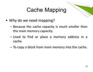 Comprehensive Overview of Cache Memory in Computer Architecture | PDF