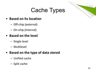 Comprehensive Overview of Cache Memory in Computer Architecture | PDF