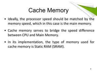 Comprehensive Overview of Cache Memory in Computer Architecture | PDF