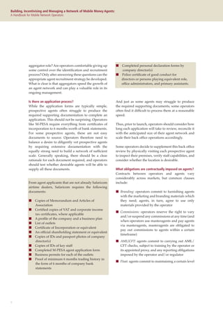 building a network of mobile money agents | PDF