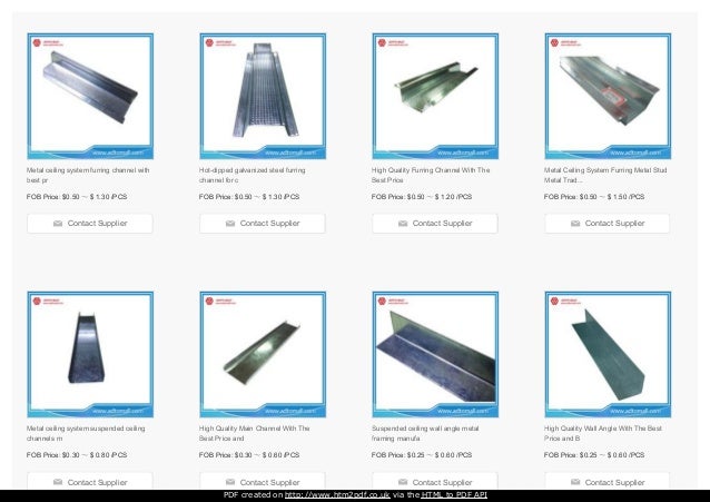 The Best Price Of Ceiling Channel For Middle East