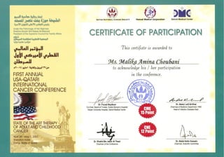 5   certificates of participation