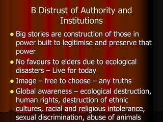 5 challenges for mission and ministry from postmodern assumptions | PPT