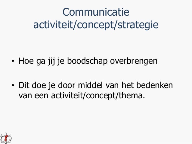 Communicatieplan