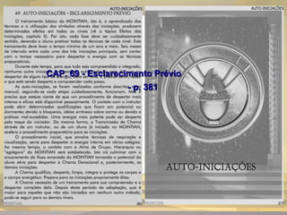 CAP. 69 - Esclarecimento PrévioCAP. 69 - Esclarecimento Prévio
- p. 381- p. 381
 