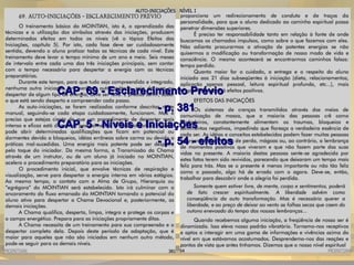 CAP. 69 - Esclarecimento PrévioCAP. 69 - Esclarecimento Prévio
- p. 381- p. 381
CAP. 5 - Níveis e IniciaçõesCAP. 5 - Níveis e Iniciações
- p. 54 - efeitos- p. 54 - efeitos
 