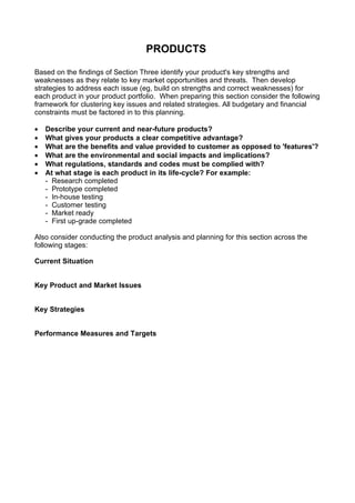 5. Comprehensive Strategic Business Plan Template