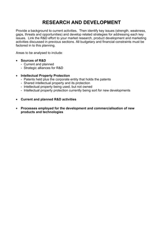 5. Comprehensive Strategic Business Plan Template