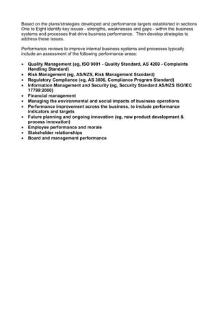 5. Comprehensive Strategic Business Plan Template