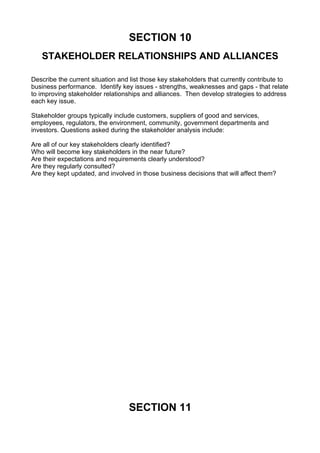 5. Comprehensive Strategic Business Plan Template