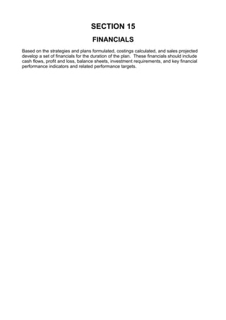 5. Comprehensive Strategic Business Plan Template