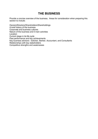 5. Comprehensive Strategic Business Plan Template