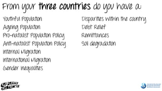 Geographical Association Conference 2012 - 5 Countries ... All you need for IB Geography?