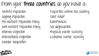 Geographical Association Conference 2012 - 5 Countries ... All you need for IB Geography?