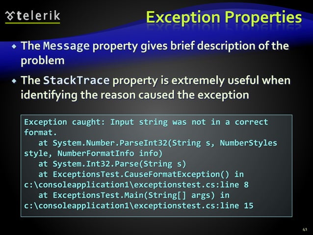 5. c sharp language overview part ii | PPT
