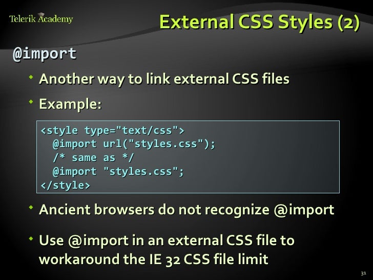 CSS Overview