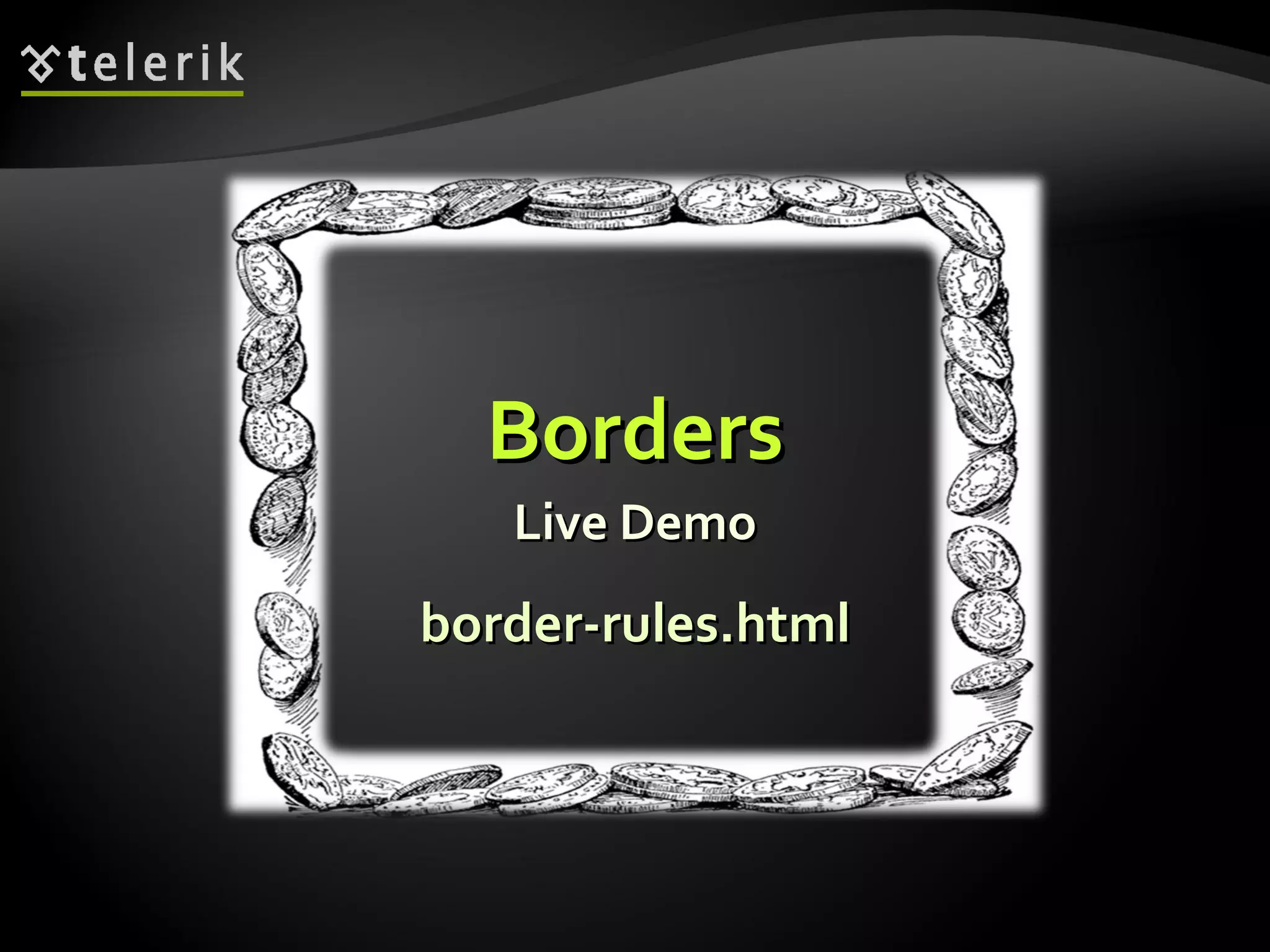 Borders Live Demo border-rules.html 