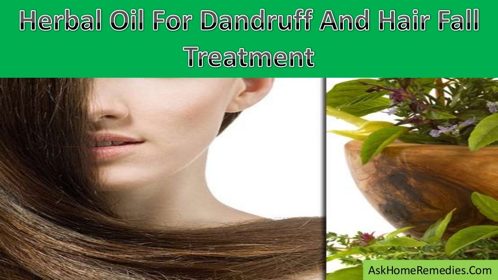 Herbal Oil For Dandruff And Hair Fall Treatment