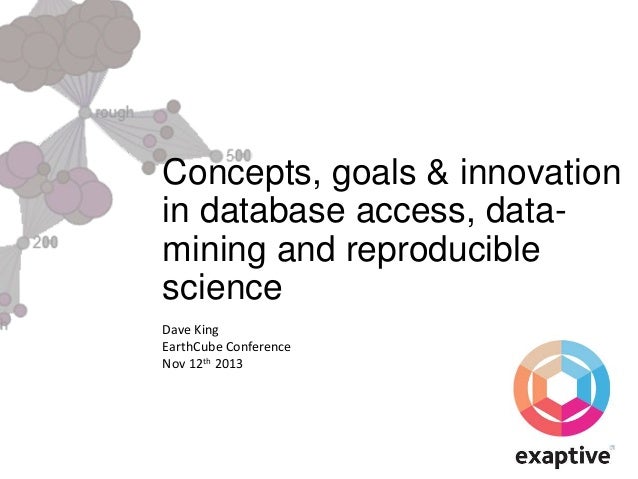 Concepts Goals Innovation In Database Access Data Mining Reprod