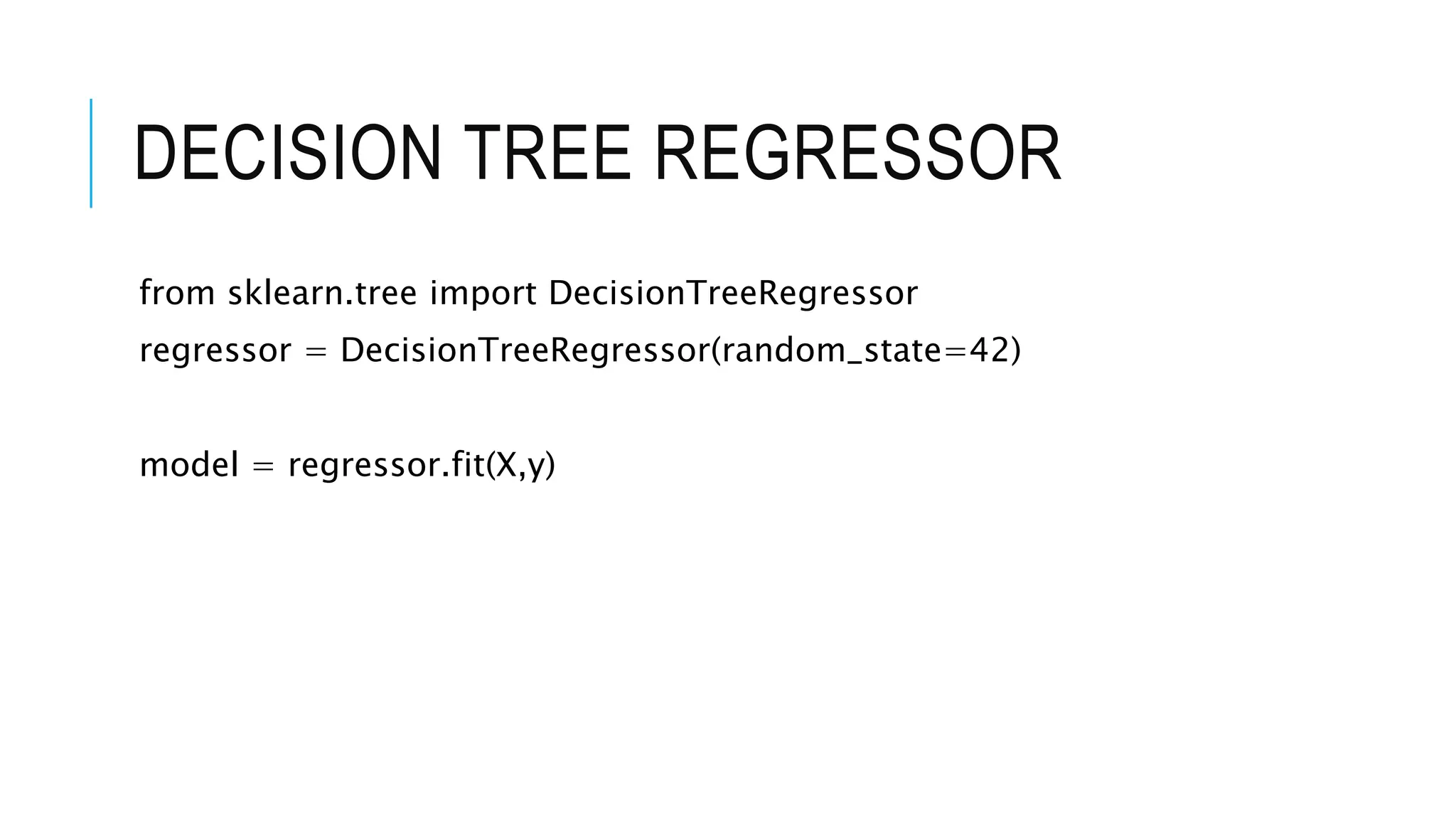 decision tree regression | PPTX