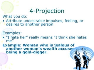 Projection Much 5- Defense Mechanisms.pdf about defense mechanism | PDF