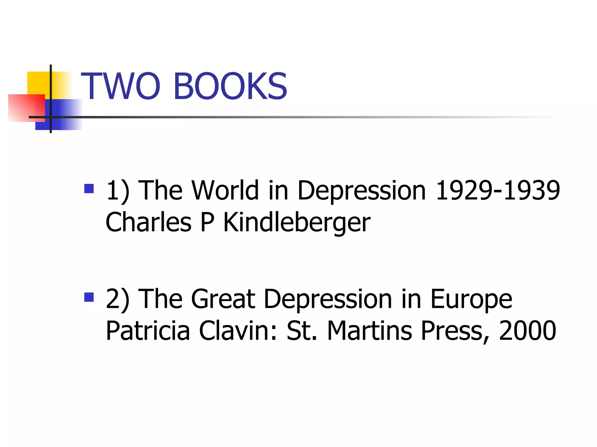 5 Depression Years