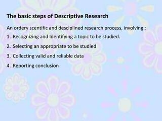 Descriptive Process. Examples descriptive action | PPTX