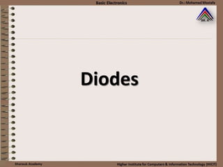 Diodes
 