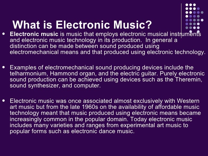 5 Electronic Music
