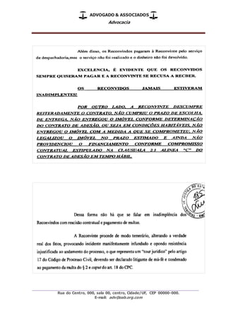ADVOGADO & ASSOCIADOS
Advocacia
_________________________________________________
Rua do Centro, 000, sala 00, centro, Cidade/UF, CEP 00000-000.
E-mail: adv@oab.org.com
 