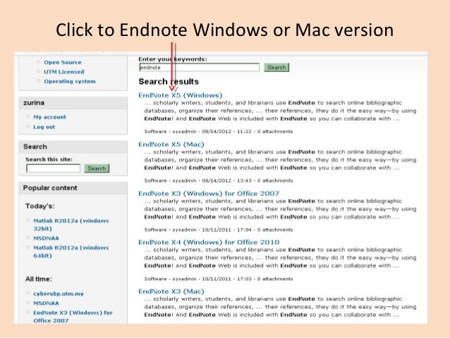 Endnote x3 download mac full