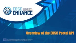 EOSC Portal Application Programming Interface Tutorial | PPT